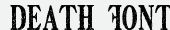 шрифт Death Font