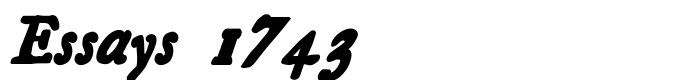 скачать шрифт Essays 1743 предпросмотр шрифта Essays 1743