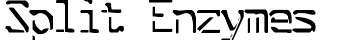 шрифт Split Enzymes