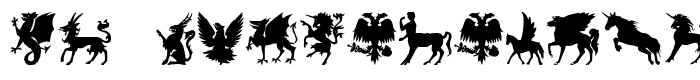 шрифт SL Mythological Silhouettes