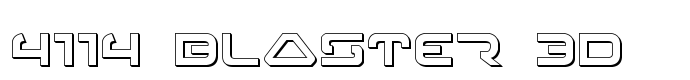 скачать шрифт 4114 Blaster 3D предпросмотр шрифта 4114 Blaster 3D
