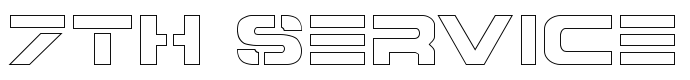 предпросмотр шрифта 7th Service Outline