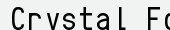 шрифт Crystal Font