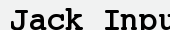 шрифт Jack Input