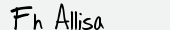 шрифт Fh Allisa