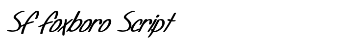 скачать шрифт SF Foxboro Script предпросмотр шрифта SF Foxboro Script