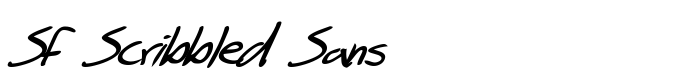 скачать шрифт SF Scribbled Sans предпросмотр шрифта SF Scribbled Sans