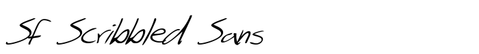 скачать шрифт SF Scribbled Sans предпросмотр шрифта SF Scribbled Sans