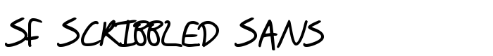 скачать шрифт SF Scribbled Sans предпросмотр шрифта SF Scribbled Sans