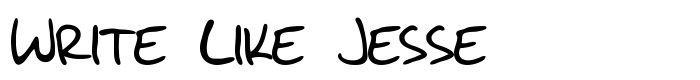 шрифт Write Like Jesse