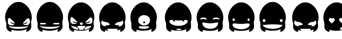 предпросмотр шрифта Ghost & Punk Smileys