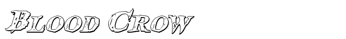 скачать шрифт Blood Crow предпросмотр шрифта Blood Crow