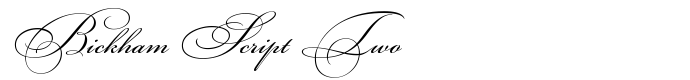 шрифт Bickham Script Two