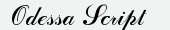 шрифт Odessa Script