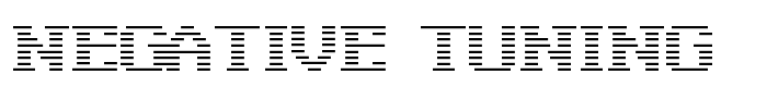 шрифт Negative Tuning