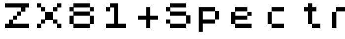 шрифт ZX81+Spectrum