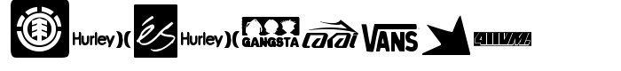 предпросмотр шрифта Logoskate