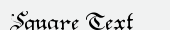шрифт Square Text