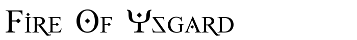 скачать шрифт Fire Of Ysgard предпросмотр шрифта Fire Of Ysgard
