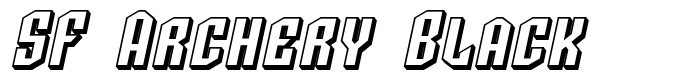 скачать шрифт SF Archery Black предпросмотр шрифта SF Archery Black