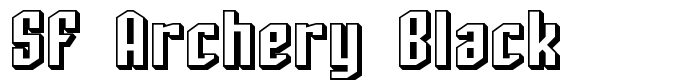 скачать шрифт SF Archery Black предпросмотр шрифта SF Archery Black