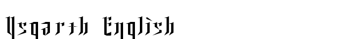 скачать шрифт Ysgarth English предпросмотр шрифта Ysgarth English