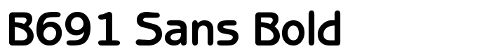 шрифт B691 Sans Bold