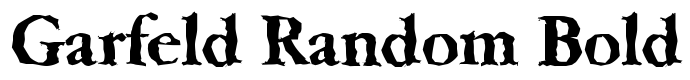 шрифт Garfeld Random Bold