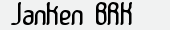 шрифт Janken BRK