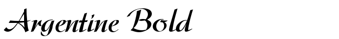 предпросмотр шрифта Argentine Bold