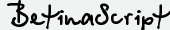 шрифт BetinaScript Bold