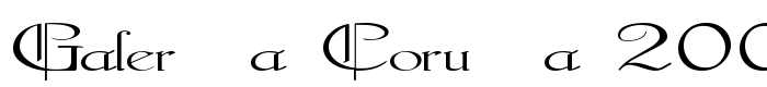 скачать шрифт Galerìa Coruña 2008 предпросмотр шрифта Galerìa Coruña 2008