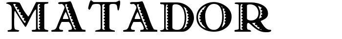 шрифт Matador