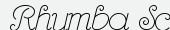 шрифт Rhumba Script
