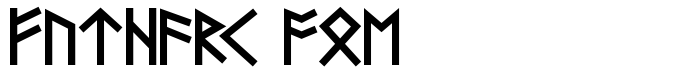 шрифт Futhark AOE