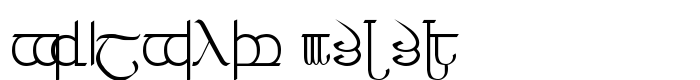 шрифт Tengwar 3+4+5