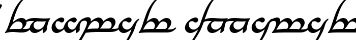 шрифт Tengwar Annatar