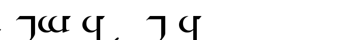 предпросмотр шрифта Tengwar Quenya