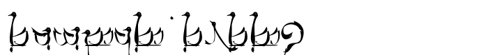 шрифт Tengwar Teleri