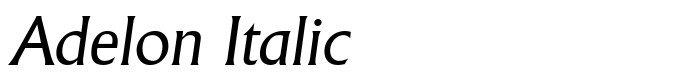 шрифт Adelon Italic