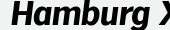 шрифт Hamburg Xbold Italic