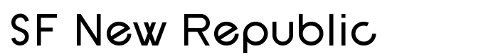 скачать шрифт SF New Republic предпросмотр шрифта SF New Republic