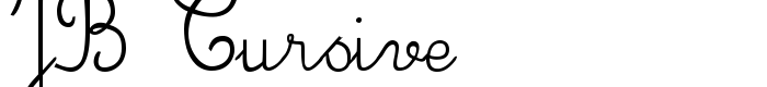 шрифт JB Cursive