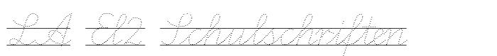 предпросмотр шрифта LA El2 Schulschriften