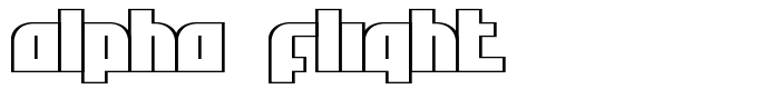 предпросмотр шрифта Alpha Flight