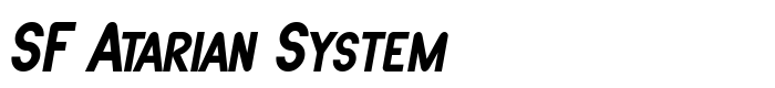 скачать шрифт SF Atarian System предпросмотр шрифта SF Atarian System