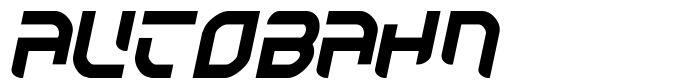 шрифт Autobahn