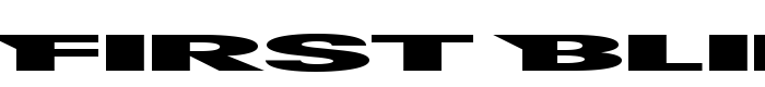 шрифт First Blind