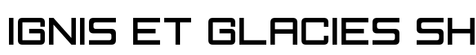 предпросмотр шрифта Ignis et Glacies Sharp