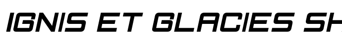 предпросмотр шрифта Ignis et Glacies Sharp